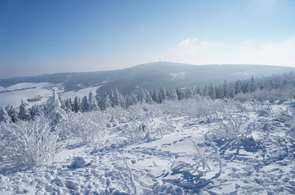 Wintersport op de Fichtelberg — Stockfoto