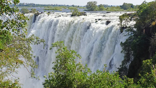 The Victoria Falls from Zambia — Stock Photo, Image