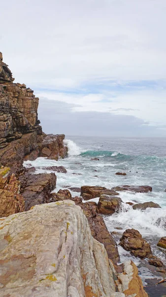 Wybrzeże Atlantyku na Cape of Good Hope — Zdjęcie stockowe