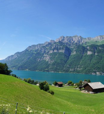 Lake Walensee Churfirsten ile
