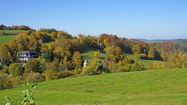 Őszi Erzgebirge, Németország — Stock Fotó