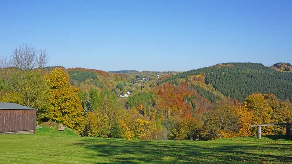 Das Erzgebirge im Herbst — Stockfoto