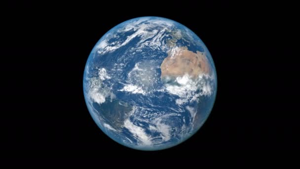 Planète réaliste. La Terre tourne. Boucle sans couture 