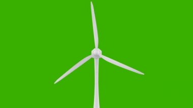 Döngü Rüzgar türbinleri yel değirmeni enerji. Rüzgar enerjisi teknolojisi. Enerji yeşil