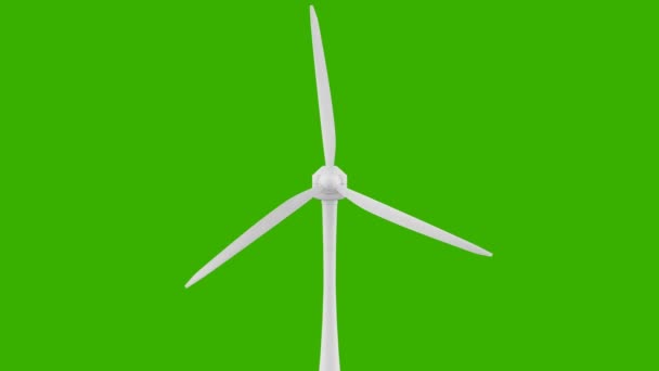 Schleifen-Windkraftanlagen Windenergie. Windkrafttechnologie. Energie grün — Stockvideo