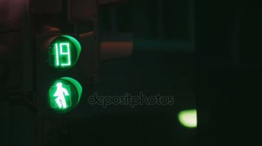 Trafik ışıkları yeşil kırmızı sarı. Yeşil ve kırmızı Ampul ampul içinde yanıp