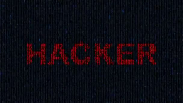Virus informatico sulla rete. Virus alert background, concetto di sicurezza . — Video Stock