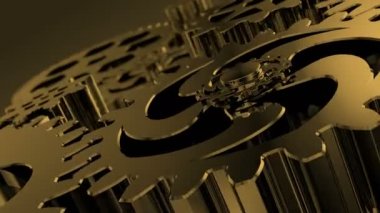 Metal Gears'ı sunu için dönen şık arka plan