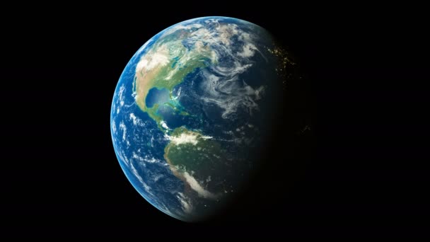 3d Render World Spinning Animation de boucle sans couture montrant la planète Terre