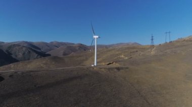 Güç yel değirmeni istasyonu üretim enerji Rüzgar