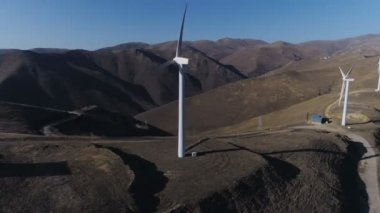 Rüzgar Enerjisi Rüzgar güç teknoloji hava dron görünümü
