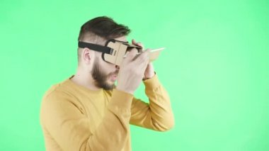 Adam zevk karton google Vr kulaklık telefon için