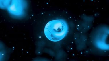 Dünya Makro Nükleus Coronavirüs Hücreleri Yaşayan Organizmada Yayılıyor ve Yüzüyor