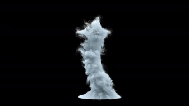 Realistic 3d Animation Formation Fx Tornado Spiral Simulation Generate Object 4K — Stock Video