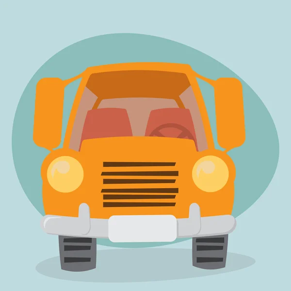 Cartoon Truck - vue de face — Image vectorielle