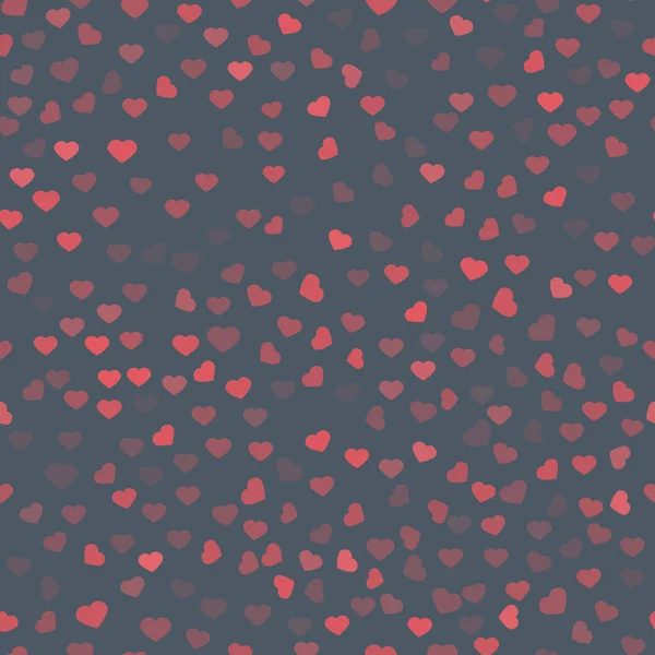 Abstractos corazones del Día de San Valentín. Corazones dorados brillantes. Fondo sin costuras despojado para su diseño. Ilustración vectorial. Concepto de amor. Lindo fondo de pantalla feliz. Buena idea para tu boda , — Archivo Imágenes Vectoriales
