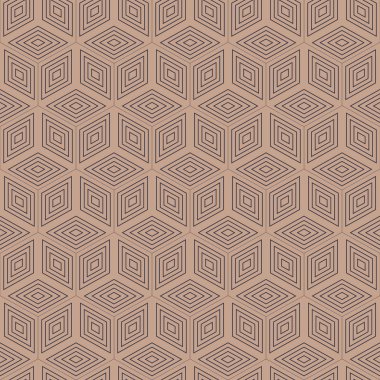 geometrik çokgen seamless modeli. Moda grafik tasarım. Vektör çizim. Arka plan tasarım. Optik illüzyon 3d. Modern şık soyut doku. Şablon baskı, tekstil, ambalaj, dekorasyon için