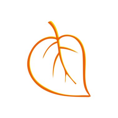 Sonbahar simgesi. Sonbahar yaprak. Doğa simge vektör toplama beyaz arka plan üzerinde izole. Düzgün şekil. Düz düz stil renkleri. Vektör çizim.