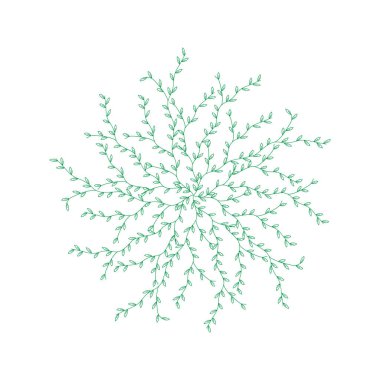 Beyaz arka plan illüstrasyon ile bırakın, dallarda vektör anahat doku duvar kağıdı, desen dolgularını, web sayfası arka planı, yüzey dokuları, davetiye için kullanılabilir. Çiçek Tekstil