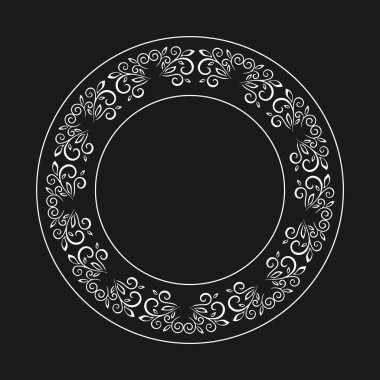 Gövde tasarımı. Bitki motif. Çiçek tasarım öğeleri. Vektör çizim. Zarif anahat tasarımı. Ark arka plan üzerinde izole beyaz sembolü. Soyut bırakın. İyi tasarım, logo veya dekorasyon için