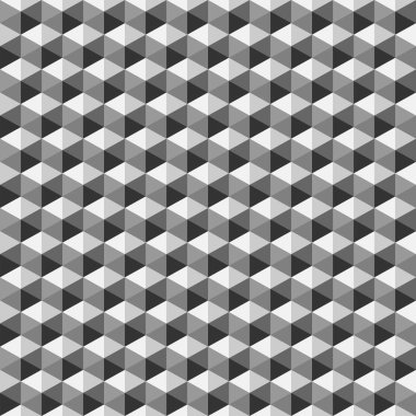 geometrik çokgen seamless modeli. Moda grafik tasarım. Vektör çizim. Arka plan tasarım. Optik yanılsama 3d Modern şık soyut doku. Şablon baskı, tekstil, ambalaj, dekorasyon için