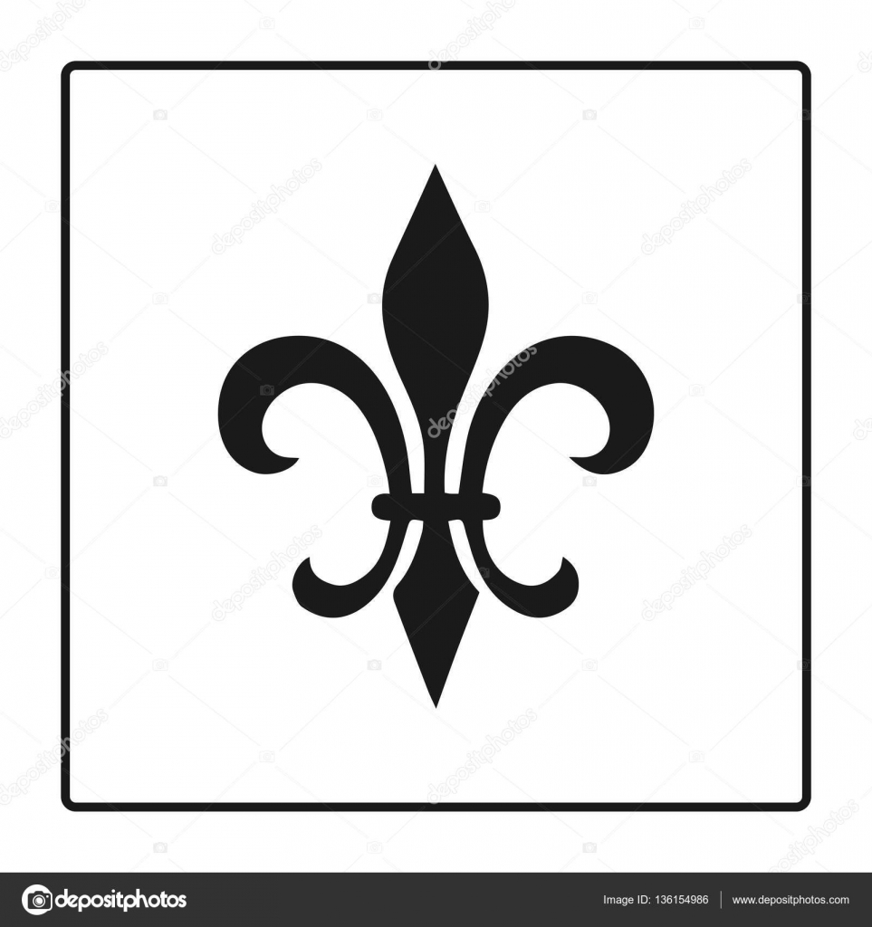 Download Fleur de lis symbool, silhouette - heraldische symbool ...
