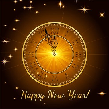 Mutlu yeni yıl 2017. Vektör arka plan. Tipografik dilek ve kış tatil öğeleri altın arka plan üzerinde. Resimde Xmas için tebrik. Şablon için davet, el ilanı, afiş, poster, horoz yıl.