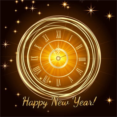 Mutlu yeni yıl 2017. Vektör arka plan. Tipografik dilek ve kış tatil öğeleri altın arka plan üzerinde. Resimde Xmas için tebrik. Şablon için davet, el ilanı, afiş, poster, horoz yıl.