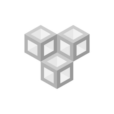 geometrik küp işareti desen. Moda grafik tasarım. Vektör çizim. Arka plan tasarım. Modern şık soyut doku. Şablon baskı, tekstil, ambalaj ve dekorasyon için