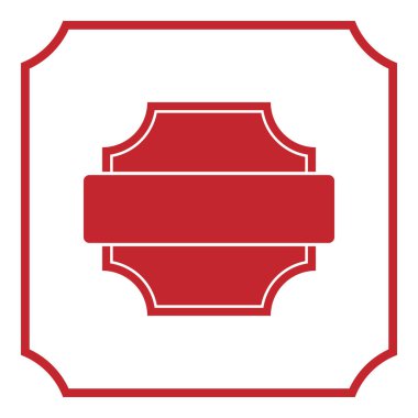 Çerçeve ve etiket. Afiş alanı simgesi. Vektör çizim. Beyaz arka plan üzerinde düz tasarım göl kenarında. Şerit şekli. Etiket ve dekorasyon app ve web için. Afiş, rozet ve sınır koleksiyonu.