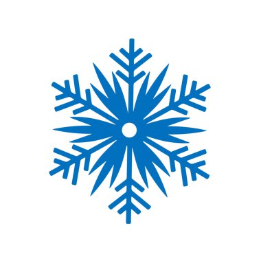 Beyaz arka plan üzerinde izole kış. Mavi kutsal kişilerin resmi siluet. Vektör çizim Noel tasarımı için. Yeni yıl işareti. Kutlama sembolü.