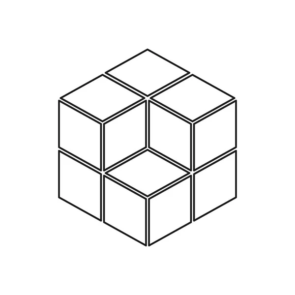 geometrik küp işareti desen. Moda grafik tasarım. Vektör çizim. Arka plan tasarım. Modern şık soyut doku. Şablon baskı, tekstil, ambalaj ve dekorasyon için