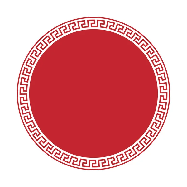Yunan Biberi süs dekoratif çerçeve desen izole. Yunan süsleme. Vektör antika çerçeve paketi. Kırmızı ve beyaz renklerde dekorasyon öğesi desenleri. Etnik toplulukları. Vektör çizimler.