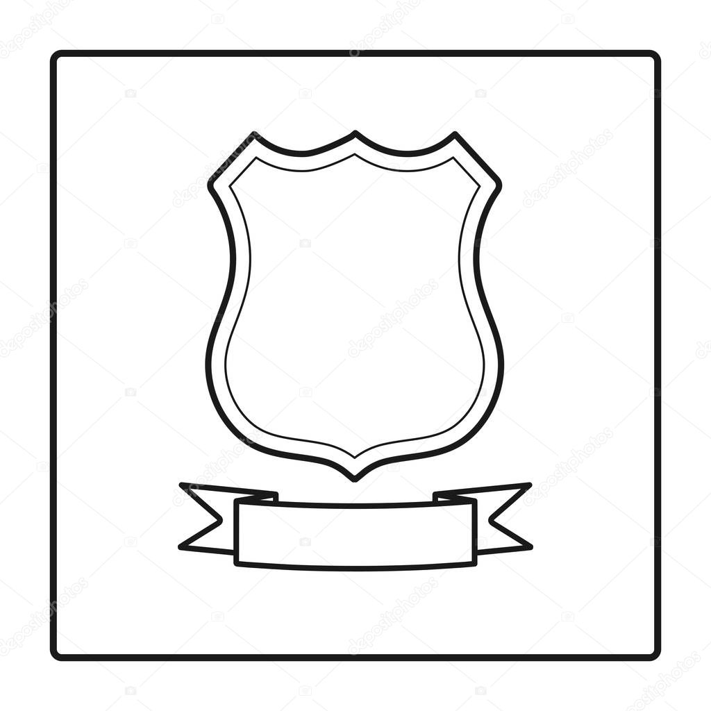 Shield Icon in trendy flat style isolated on white background. Herald logo and Shield symbol for your web site design, logo, app, UI. Vector illustration, EPS10.