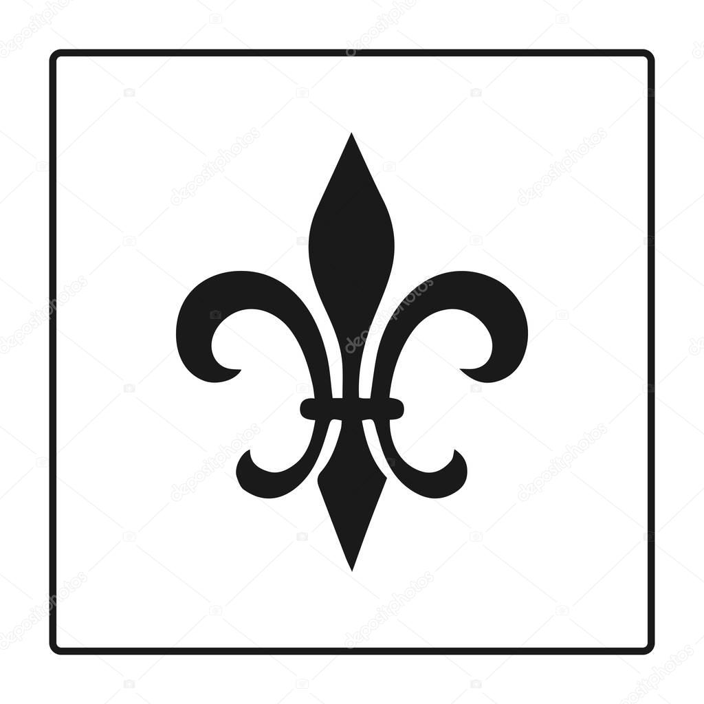 Download Fleur de lis symbool, silhouette - heraldische symbool ...