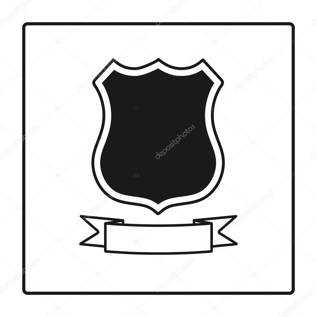 Shield Icon in trendy flat style isolated on white background. Herald logo and Shield symbol for your web site design, logo, app, UI. Vector illustration, EPS10.