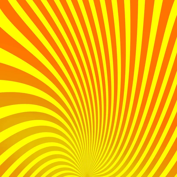 Illusion rays on yellow background. Vector Illustration. Retro sunburst background. Grunge design element. Sunshine effect. Good for pictures, wallpapers — Stock Vector