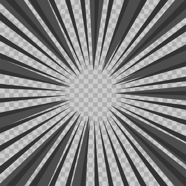 Soyut çizgi roman flaş patlama Radyal arka plan hatları. Süper kahraman tasarımı için vektör çizim. Parlak siyah beyaz ışık şerit patladı. Flaş ray patlama kızdırma. Manga Çizgi film kahramanı mücadele yazdırma damgası