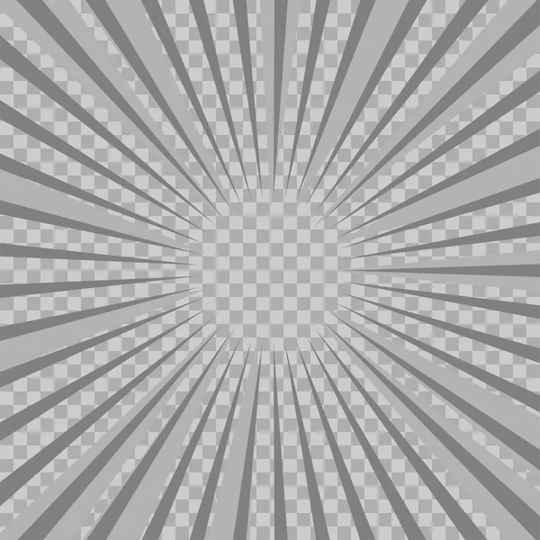 Soyut çizgi roman flaş patlama Radyal arka plan hatları. Süper kahraman tasarımı için vektör çizim. Parlak siyah beyaz ışık şerit patladı. Flaş ray patlama kızdırma. Manga Çizgi film kahramanı mücadele yazdırma damgası