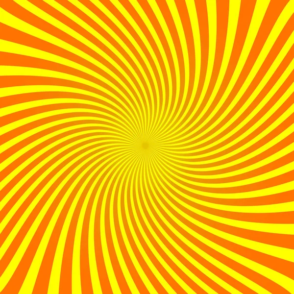 黄色の背景の錯覚線。ベクトルの図。レトロなサンバーストの背景。グランジ デザイン要素。太陽の光の効果です。良い写真、壁紙 — ストックベクタ