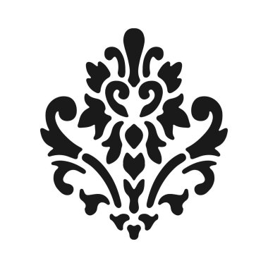Fleur de lis sembolleri, siyah siluetler - hanedan sembolleri. Vektör çizim. Ortaçağ işaretler. Parlayan Fransız fleur de lis royal lily. Zarif dekorasyon sembolleri.