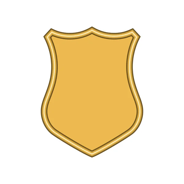 Escudo Icono en estilo plano de moda aislado sobre fondo blanco. Logo Herald y símbolo Shield para el diseño de su sitio web, logotipo, aplicación, interfaz de usuario. Ilustración vectorial, EPS10 . — Vector de stock