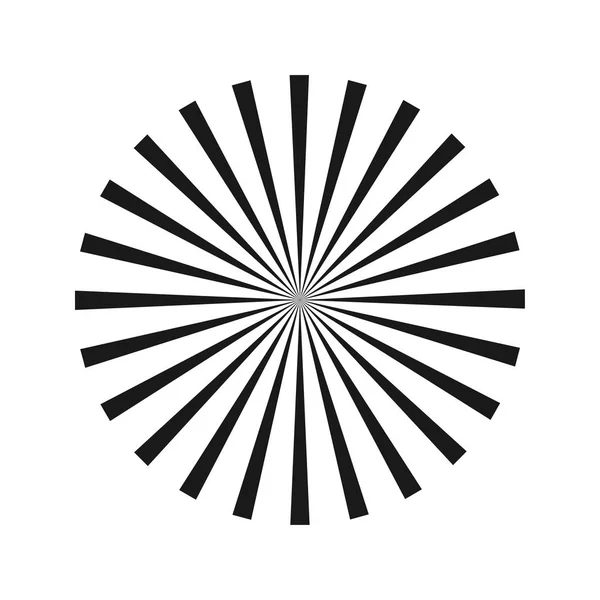 Radial Abstract Image. Ilustración vectorial. Ilusión óptica geométrica. Elemento para el diseño gráfico web. Plantilla para impresión, textil, envoltura, decoración — Vector de stock