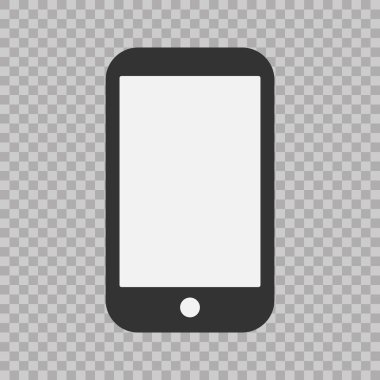 Akıllı telefon simgesi, vektör çizim. Modern basit düz aygıt işareti. Internet bilgisayar kavramı. Trendy vektör mockup Web sitesi tasarım web düğmesini, mobil uygulama Logo illüstrasyon simgesi görüntülemek