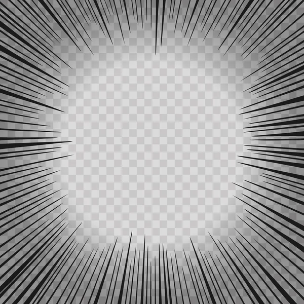 Abstrakte Comic-Flash-Explosion radiale Linien Hintergrund. Vektor-Illustration für Superheldendesign. heller schwarzer weißer Lichtstreifen platzte. Blitzlichtgewitter. Manga Cartoon Held Kampf Print Stempel — Stockvektor