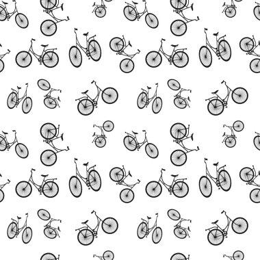 Kesintisiz Bisiklet desen. Şık sportif Yazdır. Vektör çizim. Duvar kağıdı, desen dolgularını, web sayfası arka planı, yüzey dokuları, kumaş tasarım için arka plan-ebilmek var olmak kullanılmış.