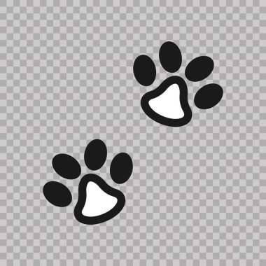 Ayak hayvan pençe izleri. Soyut vektör. Web ve mobil uygulamalar, illüstrasyon tasarımı, broşür, afiş, tanıtım, kavram poster, kapak için.