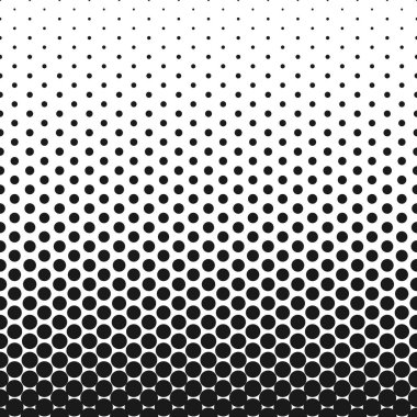 Arka plan noktalı soyut. Noktalı resim etkisi. Vektör doku. Modern arka plan. Tek renkli geometrik desen. Puan şeritler. Beyaz arka planda siyah noktalar.