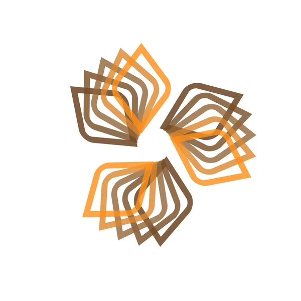 Logo pictogram abstracte symbool. Vectorillustratie geïsoleerd op de achtergrond. Geometrische symbool van de complexe structuur. Beauty concept. Goede vorm. — Stockvector
