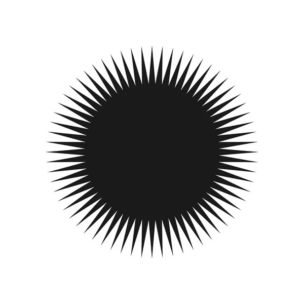 Ícone preto do vetor solar. Elemento para design.Vector Ilustração . — Vetor de Stock